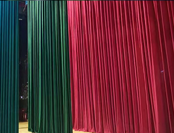 助力教育领域舞台建设，推动校园文化发展！星海中学报告厅舞台阻燃幕布建设项目