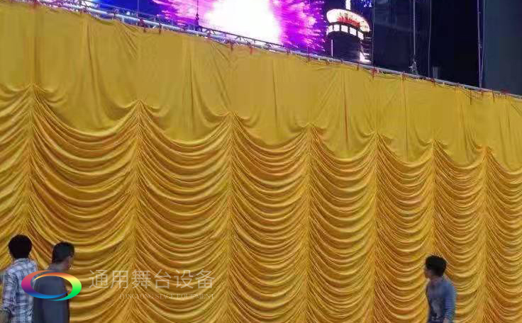 箱形\平行\刀形\捏形\按扣轨道等舞台阻燃幕布褶皱类型概述介绍（附图）