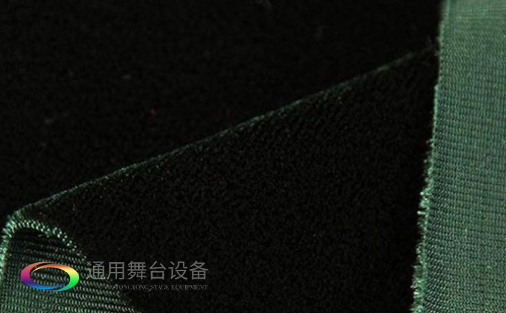 材质麻绒金丝绒天鹅绒乔其绒B1级阻燃会议幕布 电动背景阻燃幕布