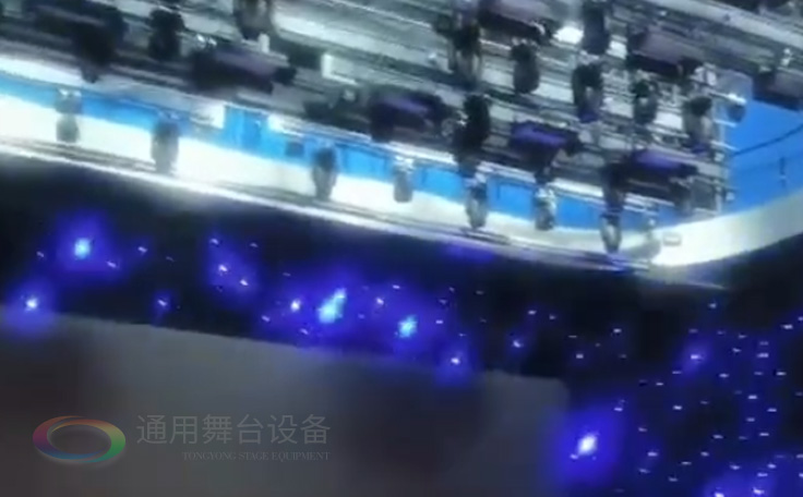 通用舞台阻燃幕布——舞台施工作业视频