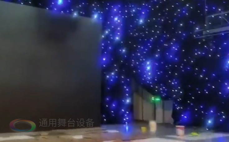 通用舞台阻燃幕布——舞台施工作业视频